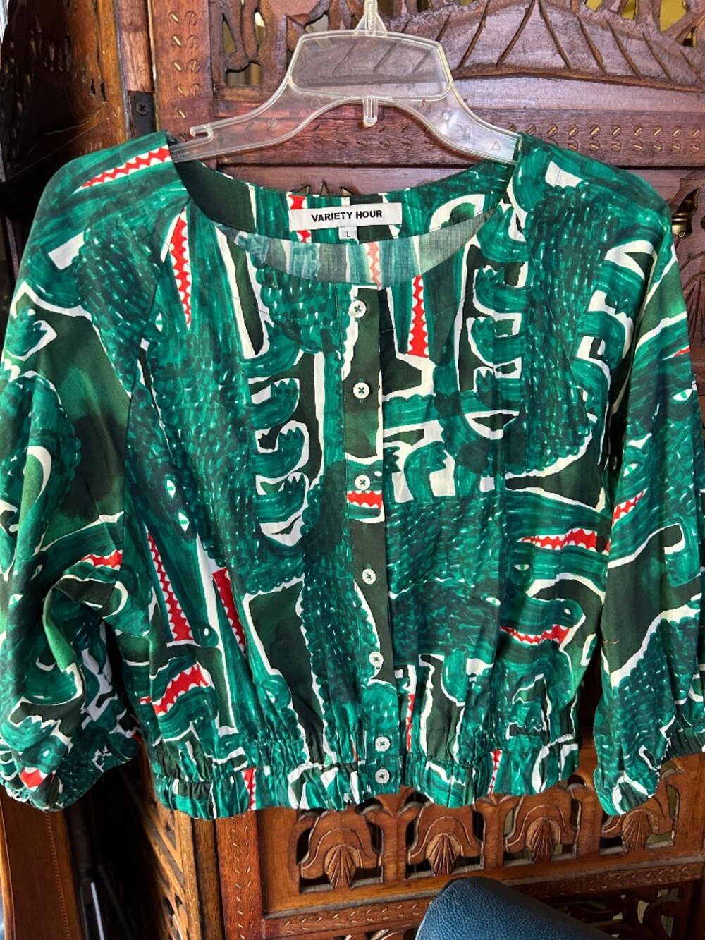 Croc Crop Top